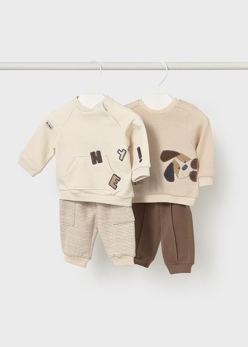 Set 4-Teiler Baby beige braun Mayoral