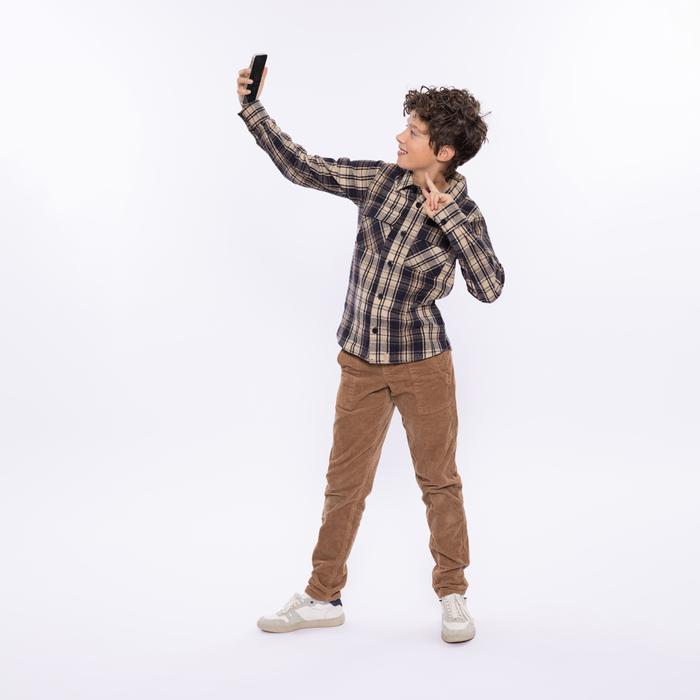 Hemd Langarm schwarz beige kariert Koko Noko2