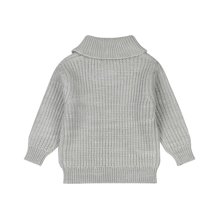 Strickpullover grau Junge Dirkje2