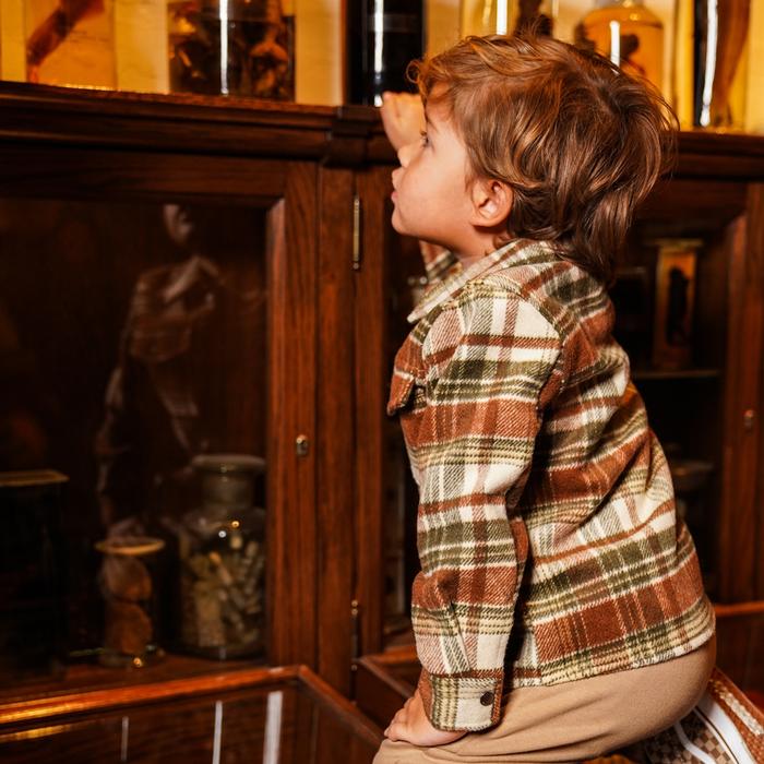 Flanellhemd beige braun grün Koko Noko4