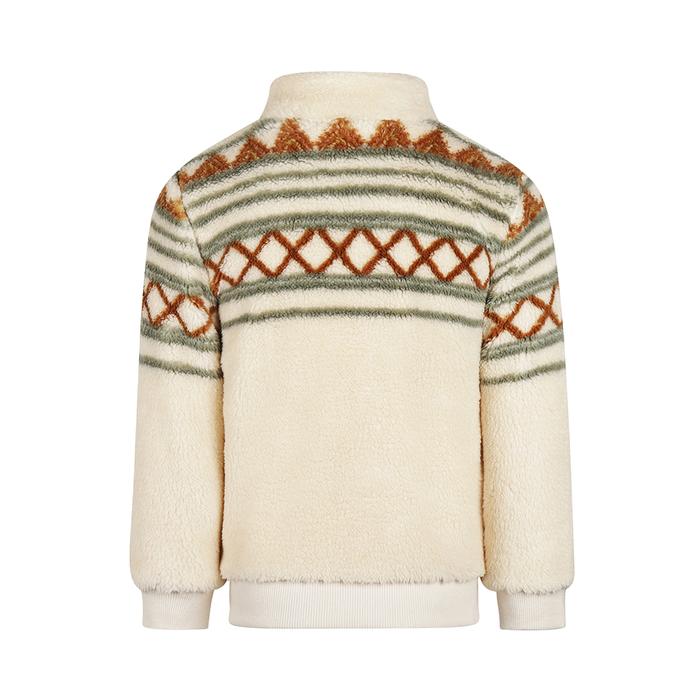 Felljacke Plüschjacke beige braun gemustert Koko Noko4