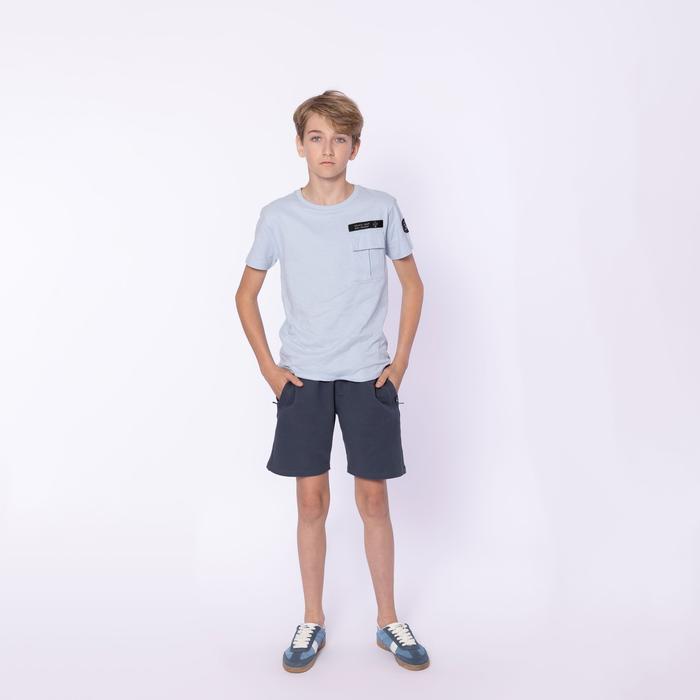 T-Shirt kurzarm Junge hellblau mit Brusttasche No Way Monday 128 140 152 164