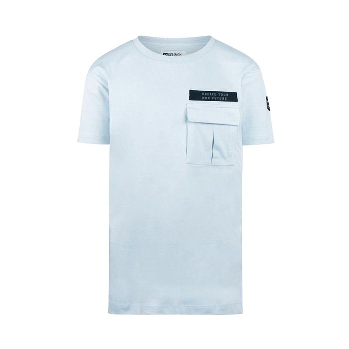 T-Shirt kurzarm Junge hellblau mit Brusttasche No Way Monday 128 140 152 164