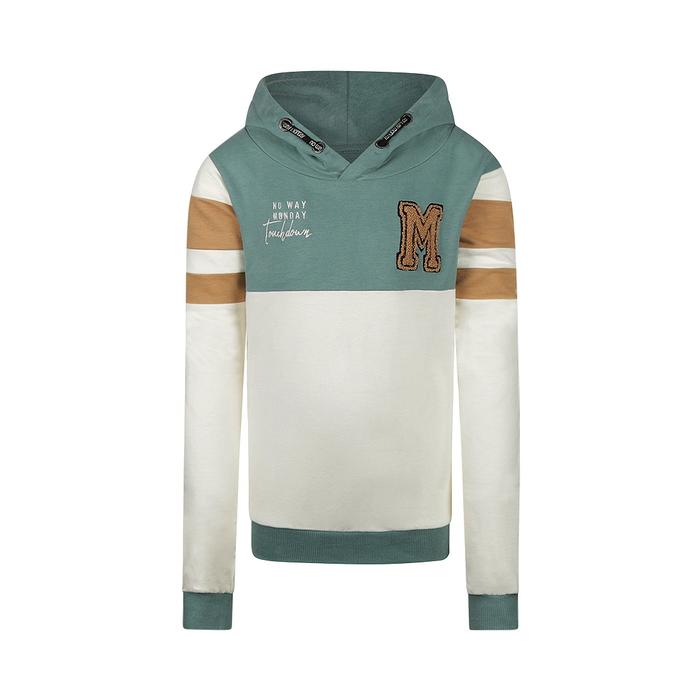 Kapuzenpullover Sommer Junge grün creme beige No Way Monday 116 122 128 134 140