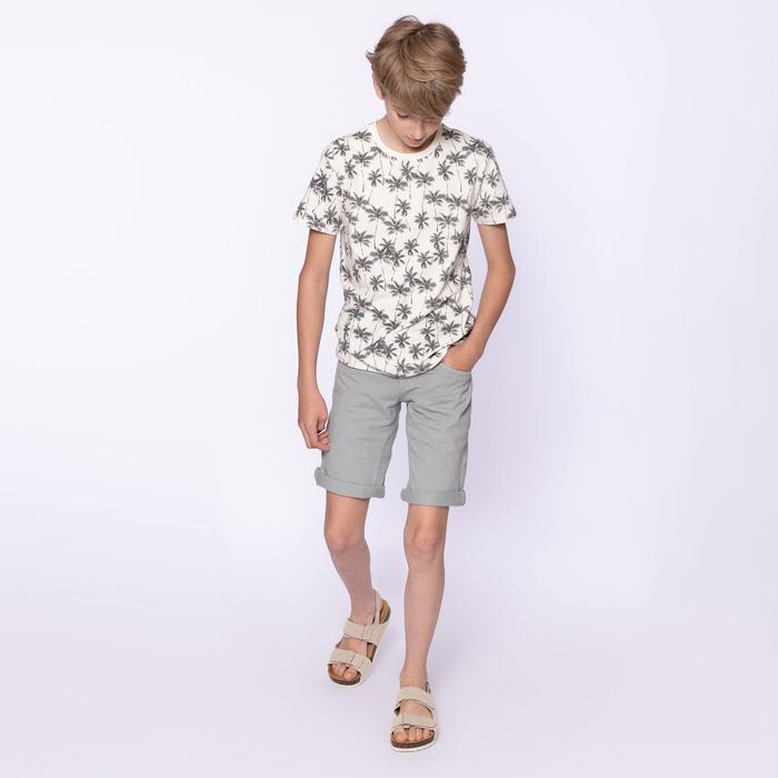 T-Shirt kurzarm weiß schwarz gemustert Palmen Junge No Way Monday 140 152 164