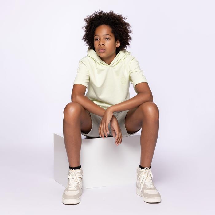 Sommer Junge, Sweatshirt Pullover kurzarm, Kapuze hellgrün No Way Monday 128 140 152 164