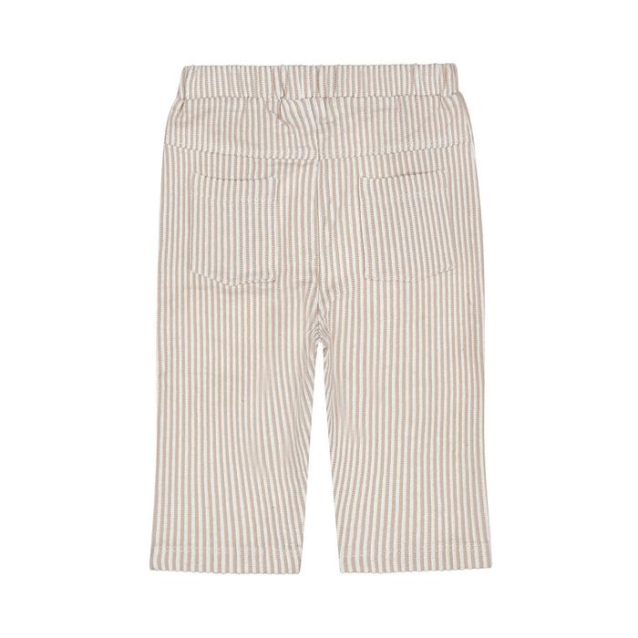 Hose Sweathose Junge Weiß Beige gestreift Festlichkeiten Freizeit Dirkje  86 92 98 104 110