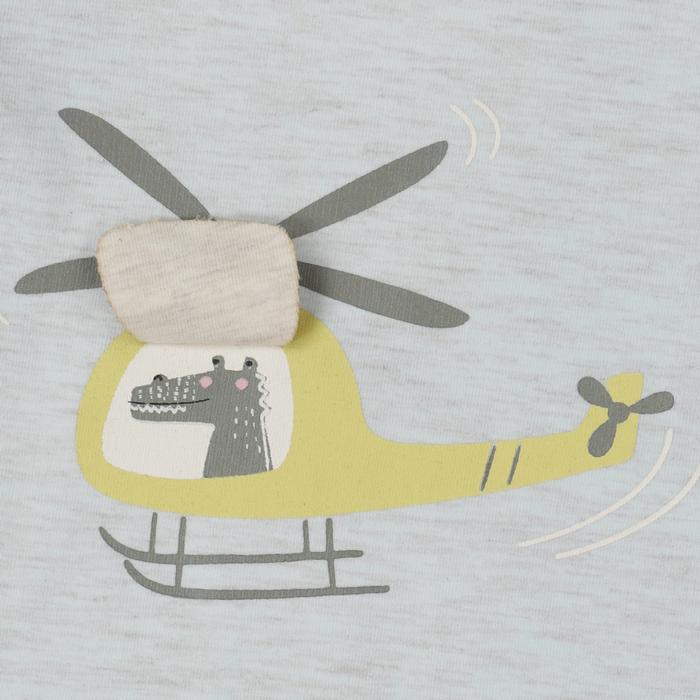 T-Shirt kurzarm Junge hellgrün melang Dirkje 80 86 92 98 104