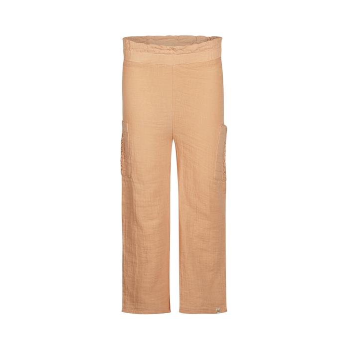 Sommertop, Blusenshirt, kurzarm, Leinen Musselin Mädchen creme Koko Noko 116 122 128 134 140
