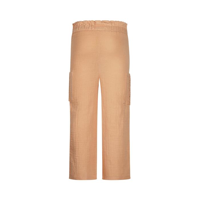 Sommerhose Leinen Musselin weites Bein Mädchen lachs Koko Noko 116 122 128 134 140