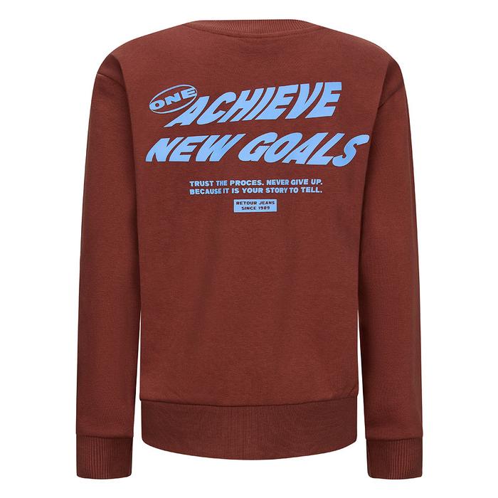 Hoodie Pullover braun bordeaux Retour