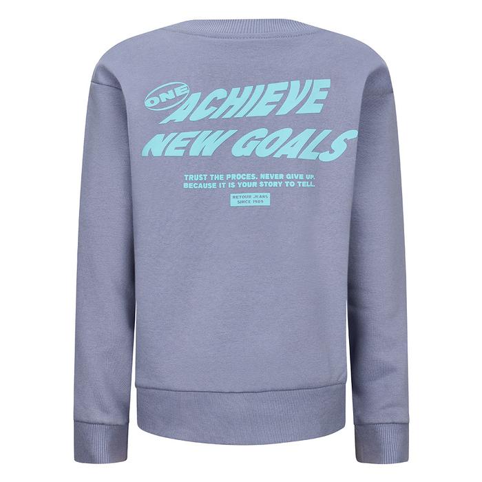 Hoodie Pullover blau-grau Retour