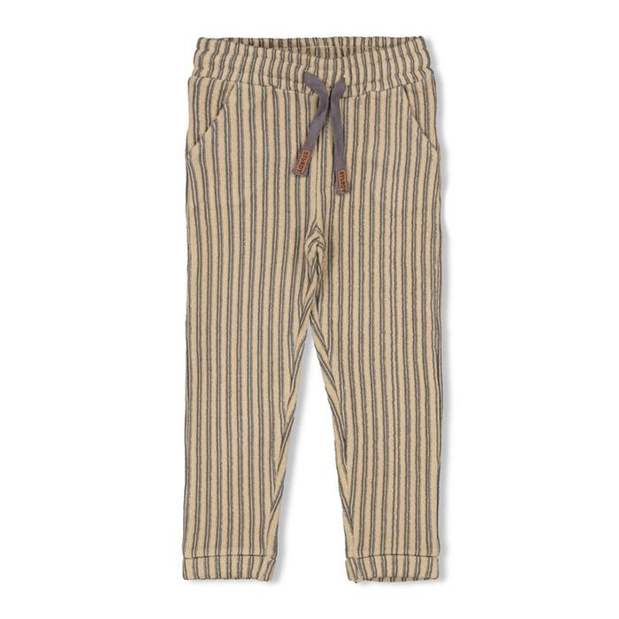 Strick-Sweathose beige gestreift Junge Sturdy