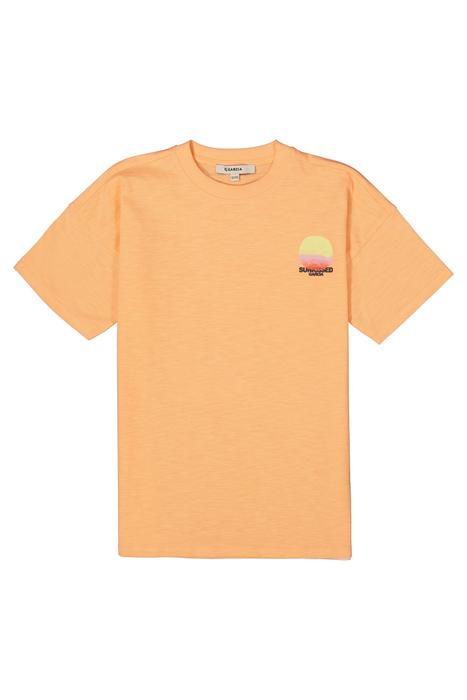 T-Shirt Sommer Mädchen Kurzarm Oversize Garcia orange Rückenprint 140/146 152/158 164/170 176