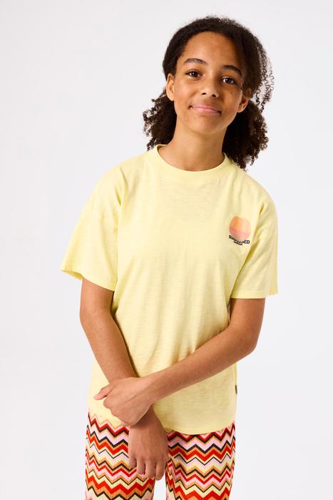 T-Shirt Sommer Mädchen Kurzarm Oversize Garcia gelb Rückenprint 140/146 152/158 164/170 176