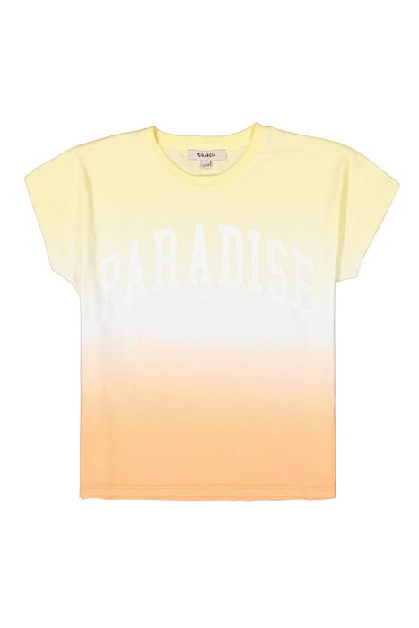 T-Shirt Top Sommer Mädchen Kurzarm gebatikt gelb weiß orange Garcia 128//134 140/146 152/158 164/170 176