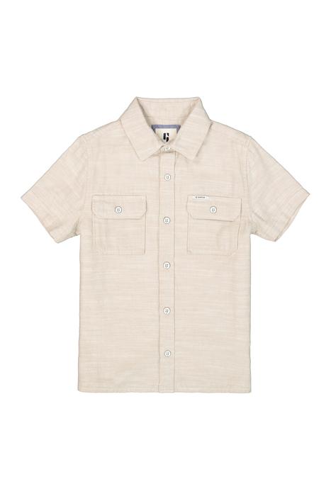 Hemd Kurzarm Leinenoptik beige Garcia